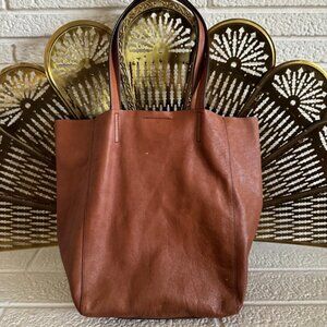 Banana Republic Brown Leather Unstructured Tote